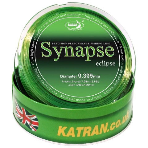 Леска Katran Synapse Eclipse 1000m (neon-black) 0.309mm 15.55lb