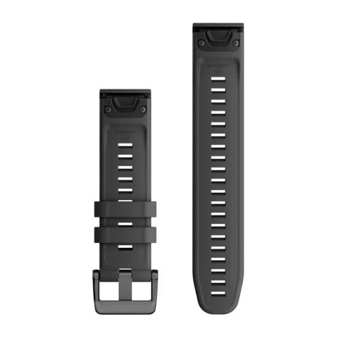 Ремешки для часов Garmin QuickFit 22 силиконовые, графитовые