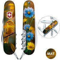 Ніж Victorinox Spartan Ukraine 91мм,13функ ,Золота пташка