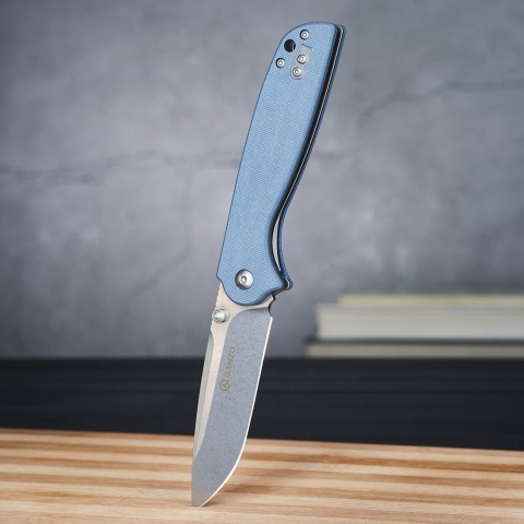 Ніж складаний туристичний Ganzo G6803 (8.9 см) 8CR14 / G10 сірий