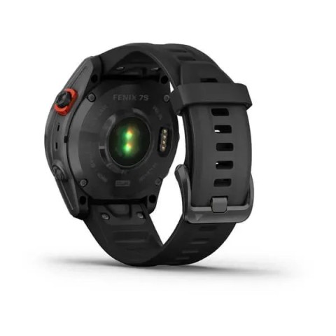 Смарт-часы Garmin fenix 7S Solar сланцево-серые с черным ремешком