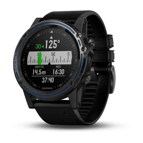 Смарт-часы Garmin Descent Mk1 титановые с силиконовым ремешком