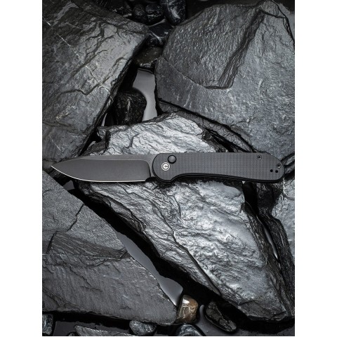 Ніж складаний туристичний Civivi Elementum Pocket, (8.9 см) 14C28N / G10 чорний