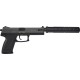 Пистолет страйкбольный ASG DL 60 SOCOM Spring кал.6 мм Black