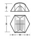 Намет надлегкий двомісний Naturehike Mongar CNK2550WS016, 15D, сiрий