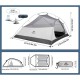 Намет надлегкий тримісний з футпринтом Naturehike Cloud Up 3 UL NH18T030-T-T, 20D, темно-синій