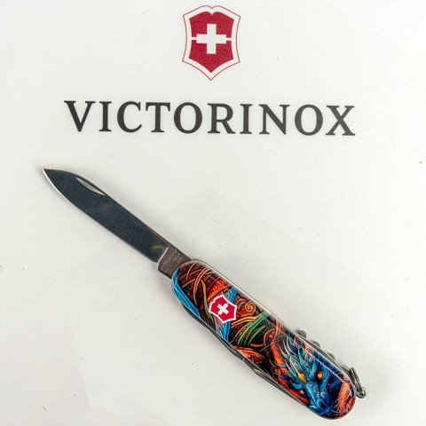 Ніж Victorinox Climber Zodiac 91мм,14функ ,Сапфіровий дракон