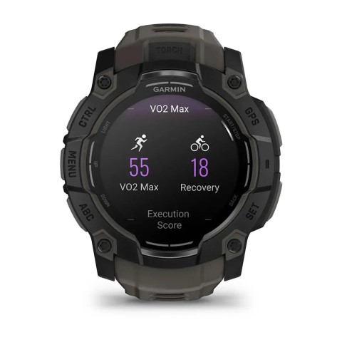 Смарт-часы Garmin Instinct 3 (50 мм) AMOLED черные/угольные
