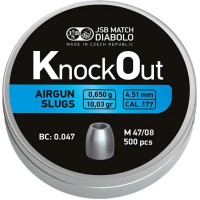 Пули пневм JSB Diabolo KnockOut Slugs 4,51 мм , 0,650 г, 500 шт/уп