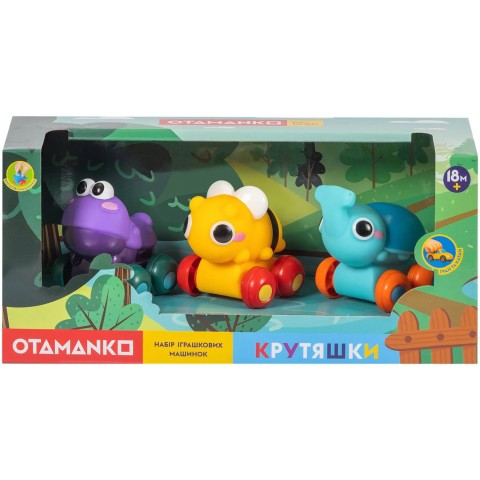 Набір машинок OTAMANKO Крутяшки , 3 шт. (комашки)