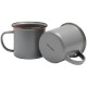 Набор чашек Barebones Enamelware Dining 2 Pcs slate grey