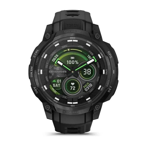 Garmin Instinct Crossover AMOLED Tactical Edition – тактичний смарт-годинник із сапфіром та Revodrive