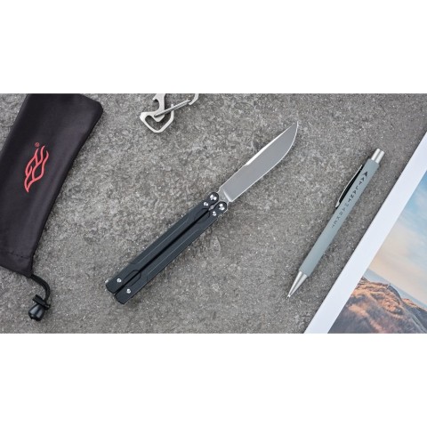 Нiж-метелик (балiсонг) Ganzo G766-BK