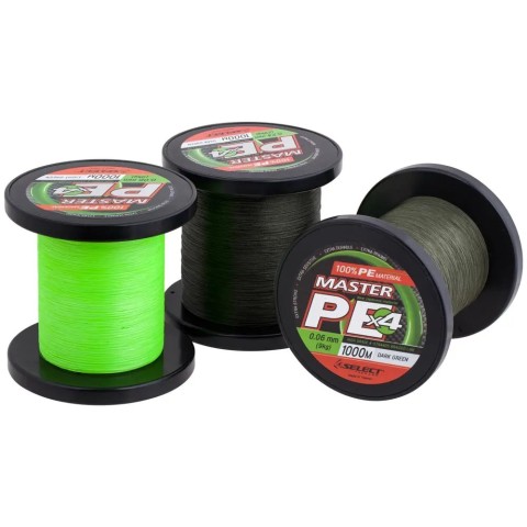 Шнур Select Master PE 1000m (салат.) #1.2/0.16mm 42lb/19kg