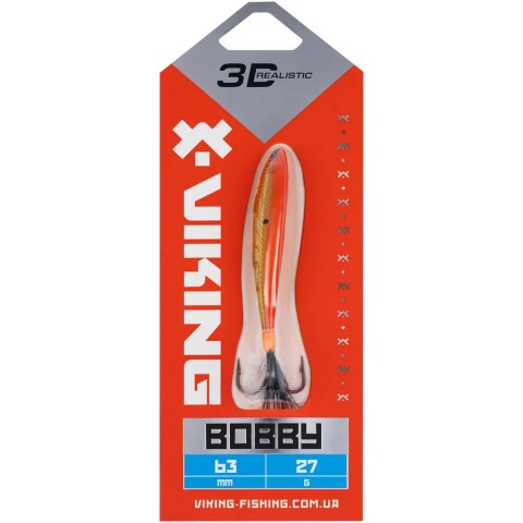 Бокоплав Viking Fishing Bobby 63mm 27.0g #08 Candle Flame