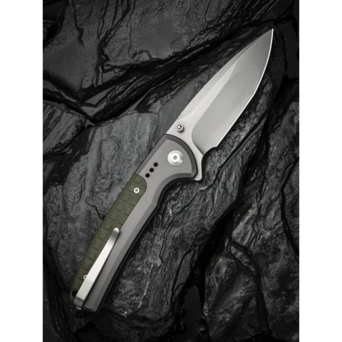 Ніж складаний туристичний Civivi Sentinel Strike II, (9.4 см) Nitro-V / Aluminum & FRN темно-зелений