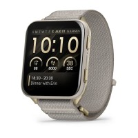 Смарт-годинник Garmin Venu X1 золотистий / титан із ремінцем кольору французький сірий