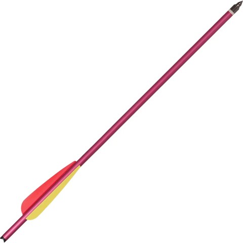 Стрела для арбалета (винт Man Kung MK-AL14R алюминий ц:красный