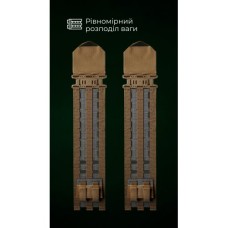 Жорсткі камербанди для плитоноски “М4” XS-XL (2 шт | Пряжка Спайдер | Койот) ТМ Балістика