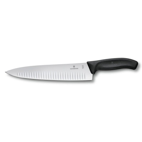 Кухонний ніж Victorinox SwissClassic Carving лезо 25см ріфл. з чорн. ручкою у подар.упак.