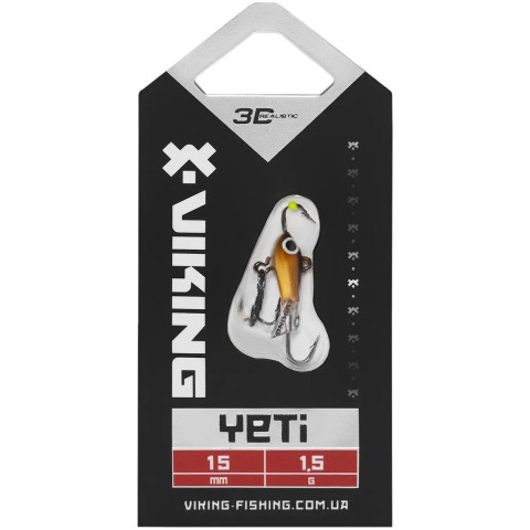 Балансир Viking Fishing Yeti Ice Jig 15mm 1.5g #25 Ayu