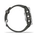 Смарт-часы Garmin fenix 7S Pro Solar Edition серебристые с ремешком графитового цвета