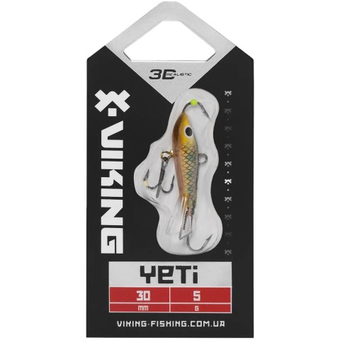 Балансир Viking Fishing Yeti Ice Jig 30mm 5.0g #23 Smelt