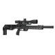 Пневматична редукторна гвинтівка FX Airgun Leopard Black Sniper Tube .177 кал