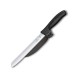 Кухонний ніж Victorinox SwissClassic DUX лезо 21см хвил. з направляючою з чорн. ручкою
