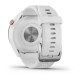 Смарт-часы Garmin Approach S42 полированное серебро с белым ремешком
