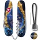 Складаний ніж Victorinox HUNTSMAN DESIGN Золотисто-блакитний кристал