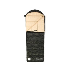 Спальний мішок з капюшоном Naturehike M320 CNK2350WS023, зелений камуфляж, лівий