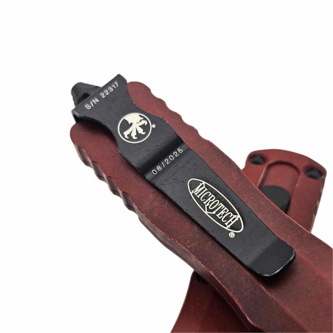Нож Microtech Dirac D/E OTF, Standard Weathered Crimson