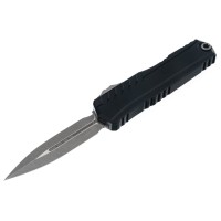 Ніж Microtech Cypher II D/E OTF, Apoc, чорне руків'я