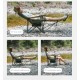 Крісло-шезлонг складане Naturehike CNK2550JJ023 Nightfall T05, сталь, хакі
