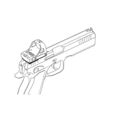 Універсальний адаптер Vector Optics на CZ Shadow 2/SP-01/P-10 C для коліматорів