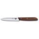 Кухонний ніж Victorinox Wood Paring лезо 10см хвил. з дерев.сосна ручкою
