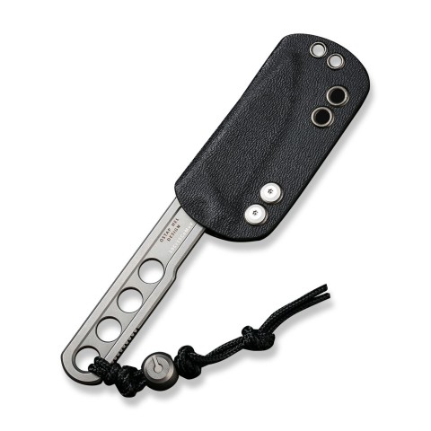 Ніж фіксований тактичний Civivi Circulus, (5 см) 10Cr15CoMoV сірий з бусиною з титану 6AL4V