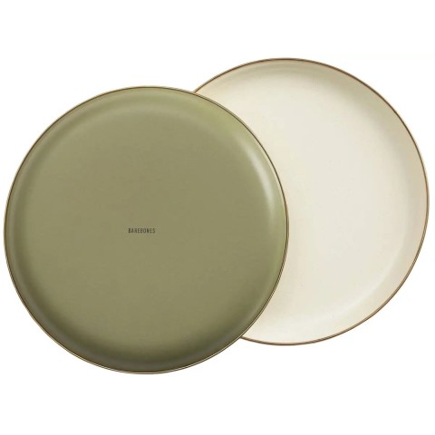 Набор Barebones Enamel 2-Tone Bowl Set 2 тарелки Olive Drab