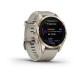 Смарт-часы Garmin fenix 7S Sapphire Solar кремово-золотистые титановые со светло-песочным ремешком
