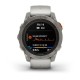 Смарт-годинник Garmin fenix 7 Pro Sapphire Solar Edition титановий з туманно-сірим/темно-помаранчевим ремінцем