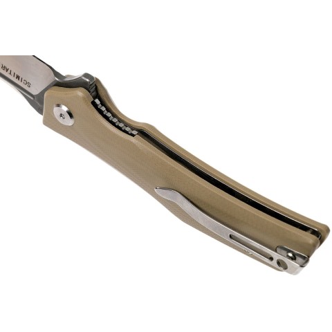 Нiж складний Bestech Knife SCIMITAR Beige BG05C-1