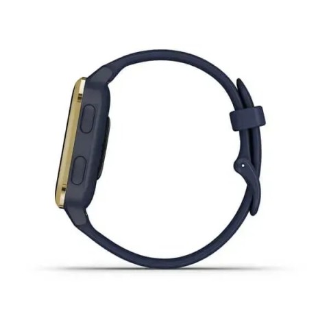 Смарт-часы Garmin Venu Sq Music Edition темно-синие со светло-золотистым безелем