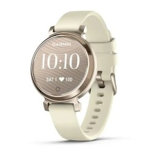 Смарт-годинник Garmin Lily 2 кремово-золотистий із кокосовим силіконовим ремінцем