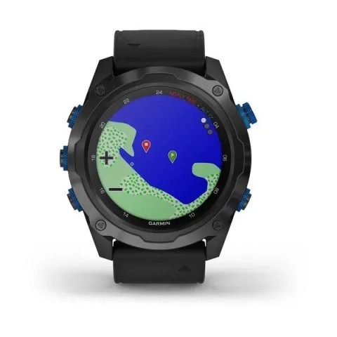 Смарт-часы Garmin Descent Mk2i титановые серые DLC с черным ремешком (в комплекте с Descent T1)
