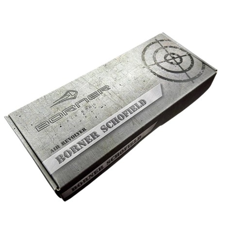 Револьвер пневм. Borner Schofield Black cal. 4.5 mm/Pellets+BBs