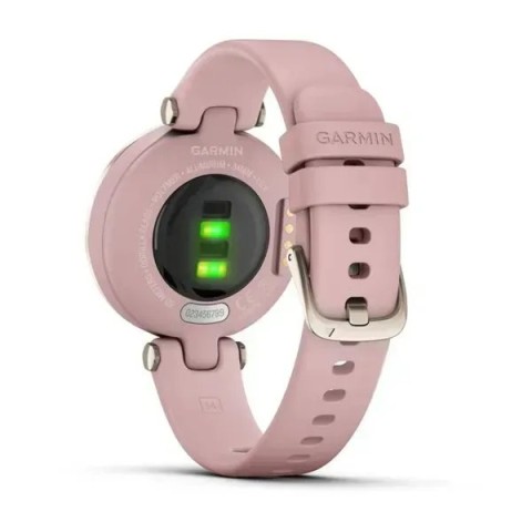 Смарт-часы Garmin Lily Sport с кремово-золотистым безелем, розовым корпусом и силиконовым ремешком