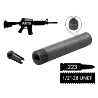 Глушник розбірний 2в1 з полум'ягасником AFTactical S441F24 .223 1/2