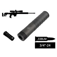 2в1 разборный пбс+дгк AFTactical S56M28, .338 Lapua Mag, 3/4x24 Rh