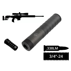 2в1 розбірний пбс+дгк AFTactical S56M28, .338 Lapua Mag, 3/4x24 Rh